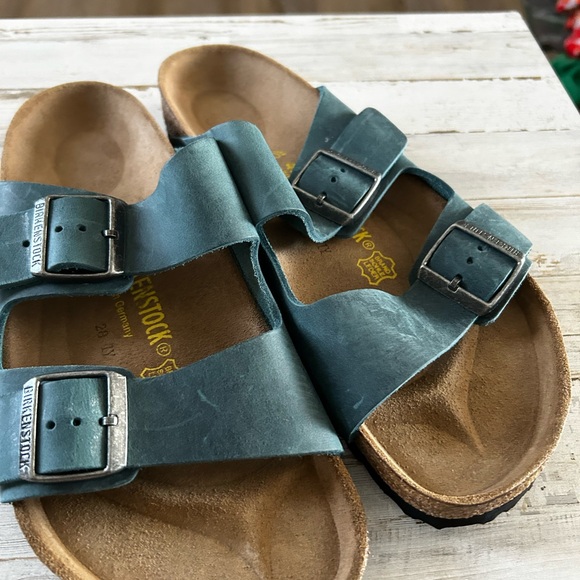 Birkenstock Teal Double Strap Sandals - Picture 8 of 13